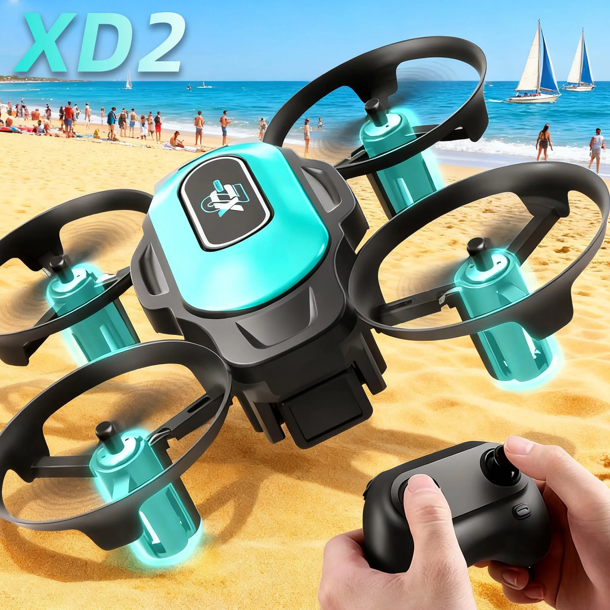 Drone Camera Hd - XD2 Mini Drone, 360° Stunt Flips,