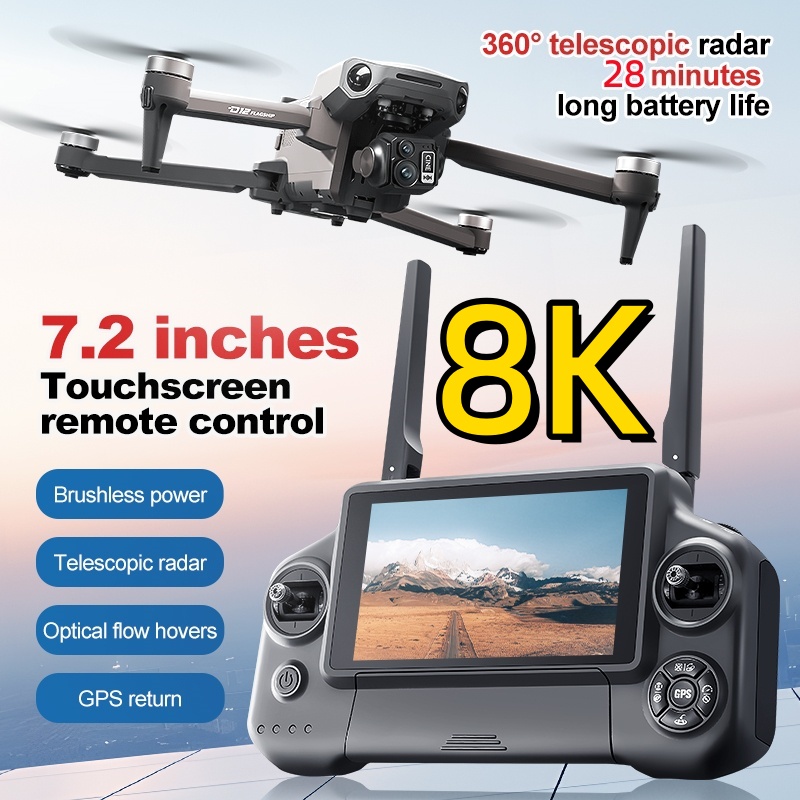 8K 3 Axis Gimbal Brushless 7.2 - Drone Camera With Gimbal ulasan dan harga