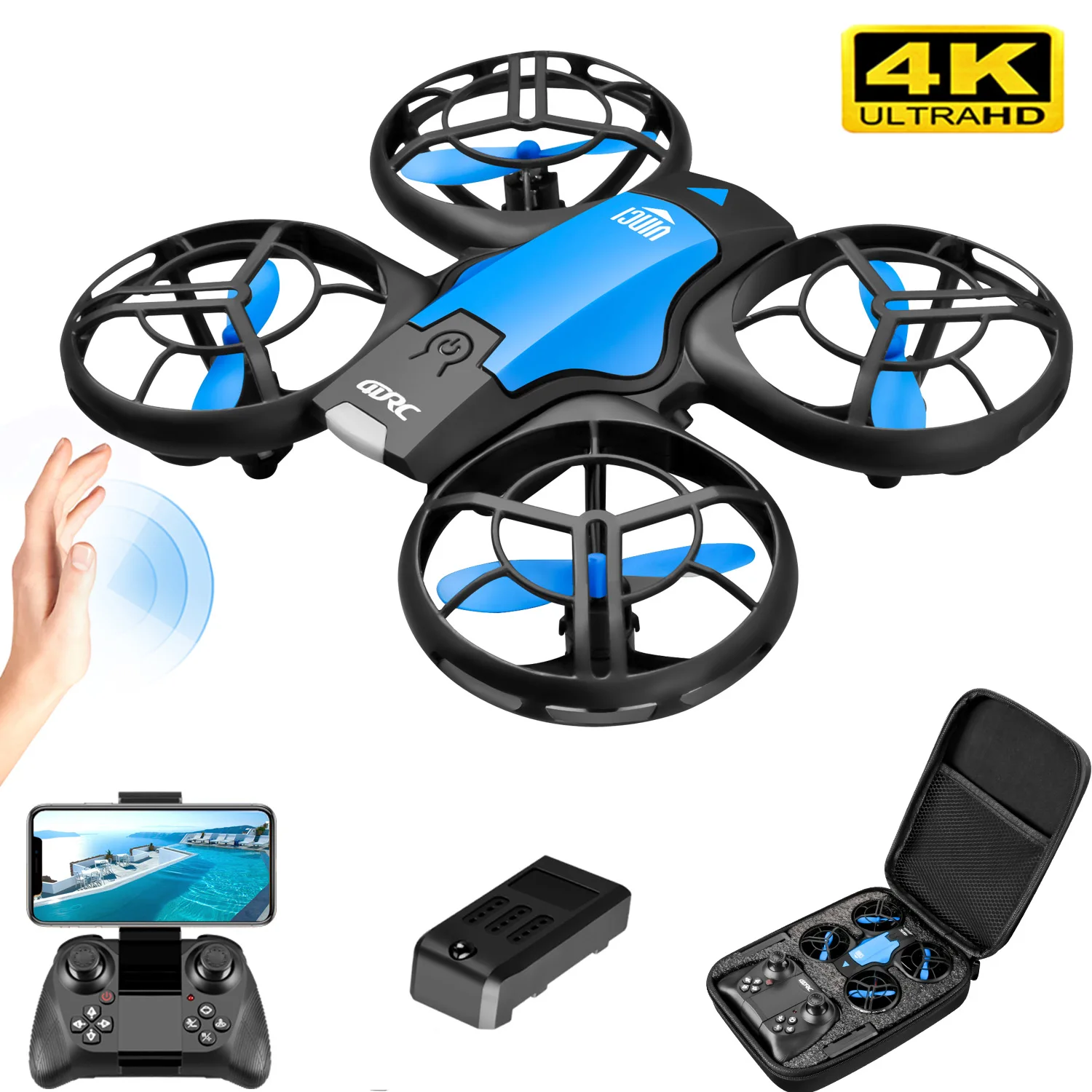 V8 New Mini Drone 4K Professio - Drone Camera Wide Angle ulasan dan harga