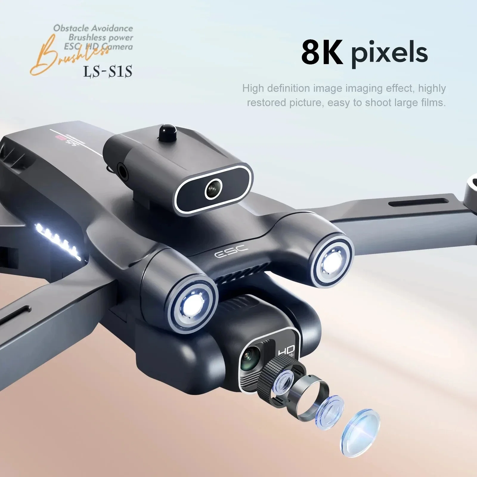 New S1S 5G GPS Drone Camera 8K - Drone Camera Hd ulasan dan harga