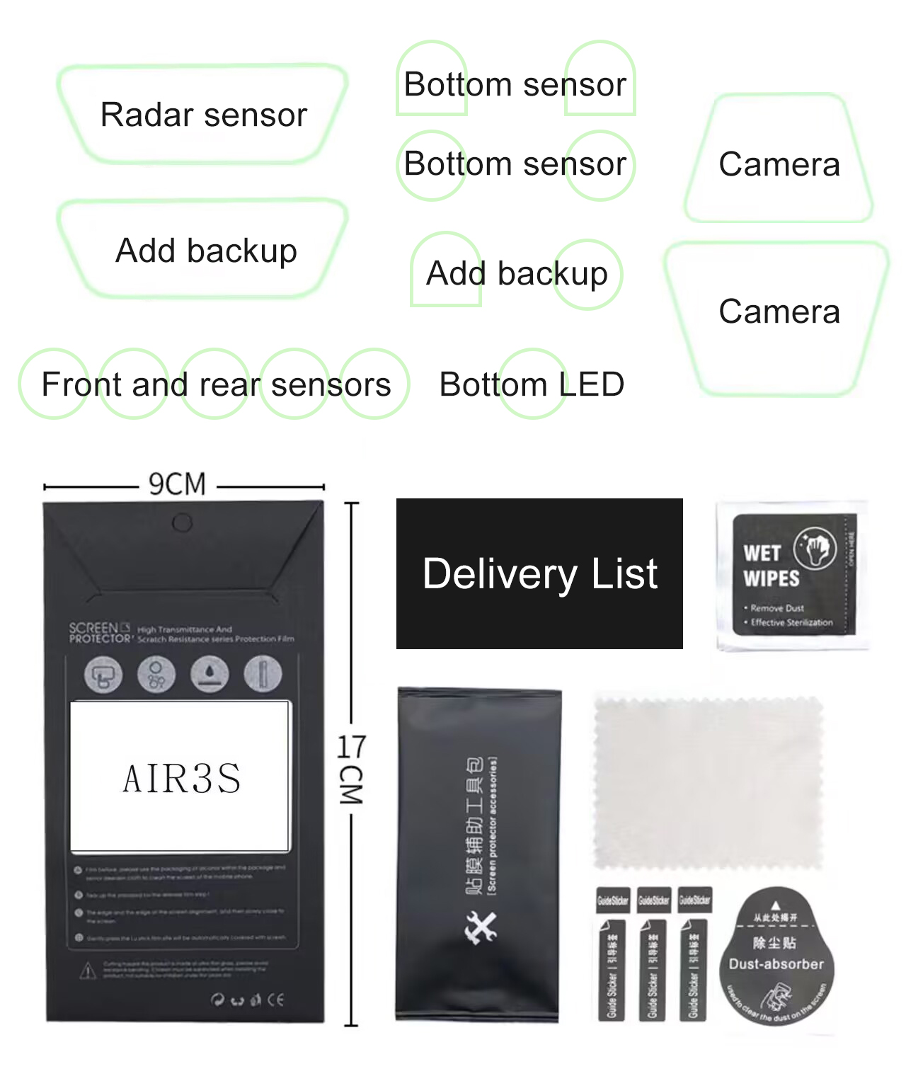 ​Lens Sensor Protective Film f - Drone Camera Filter ulasan dan harga