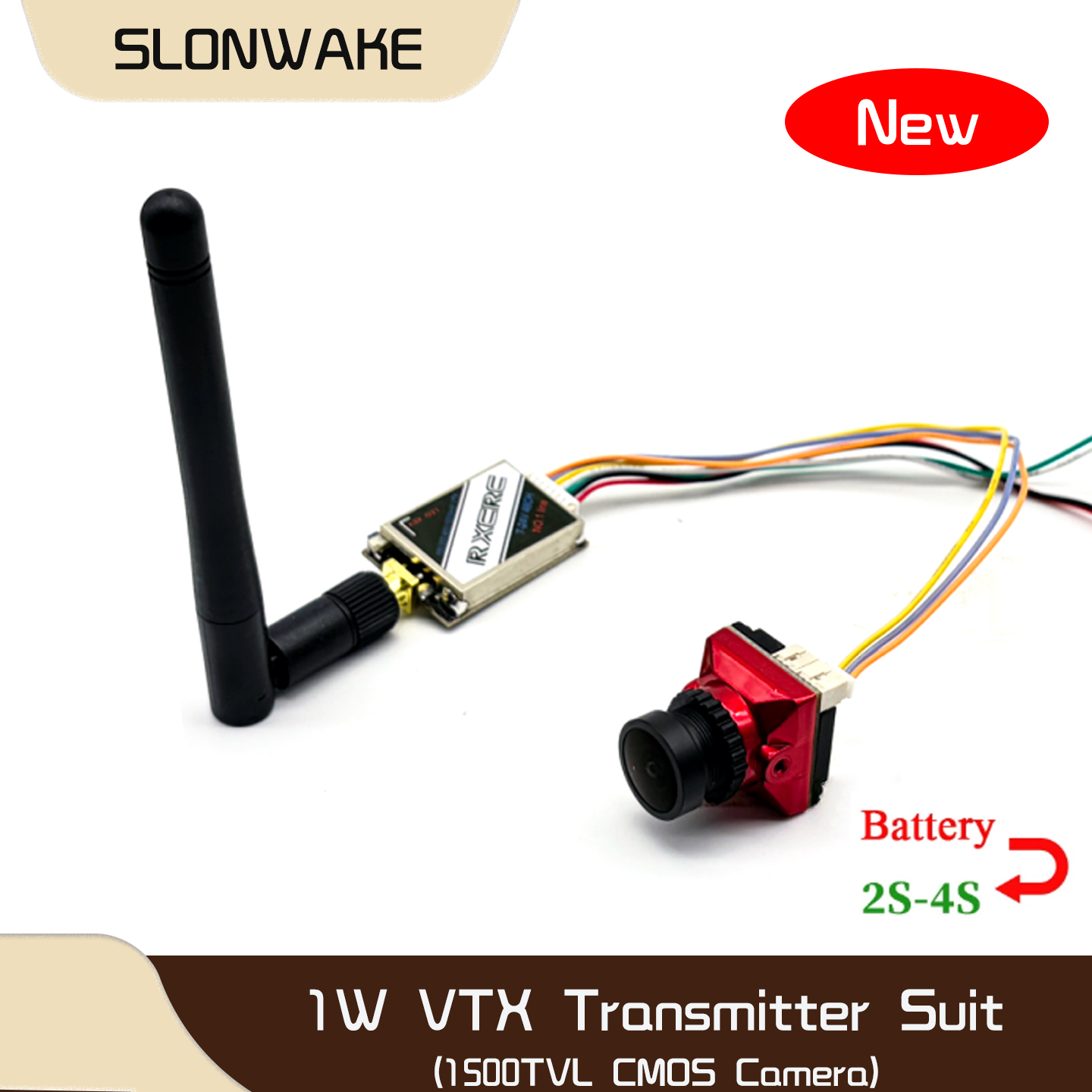 SLONWAKE  5.8G 48CH 1W VTX 100 - Drone Camera Lens ulasan dan harga