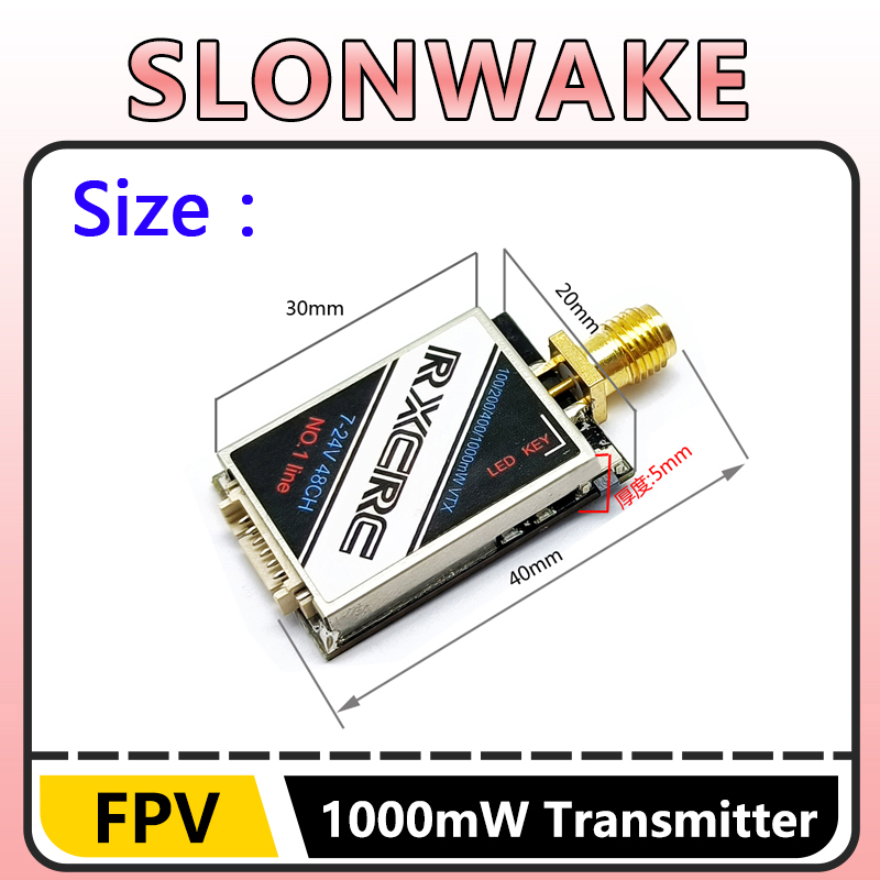 SLONWAKE  5.8G 48CH 1W VTX 100 - Drone Camera Lens ulasan dan harga