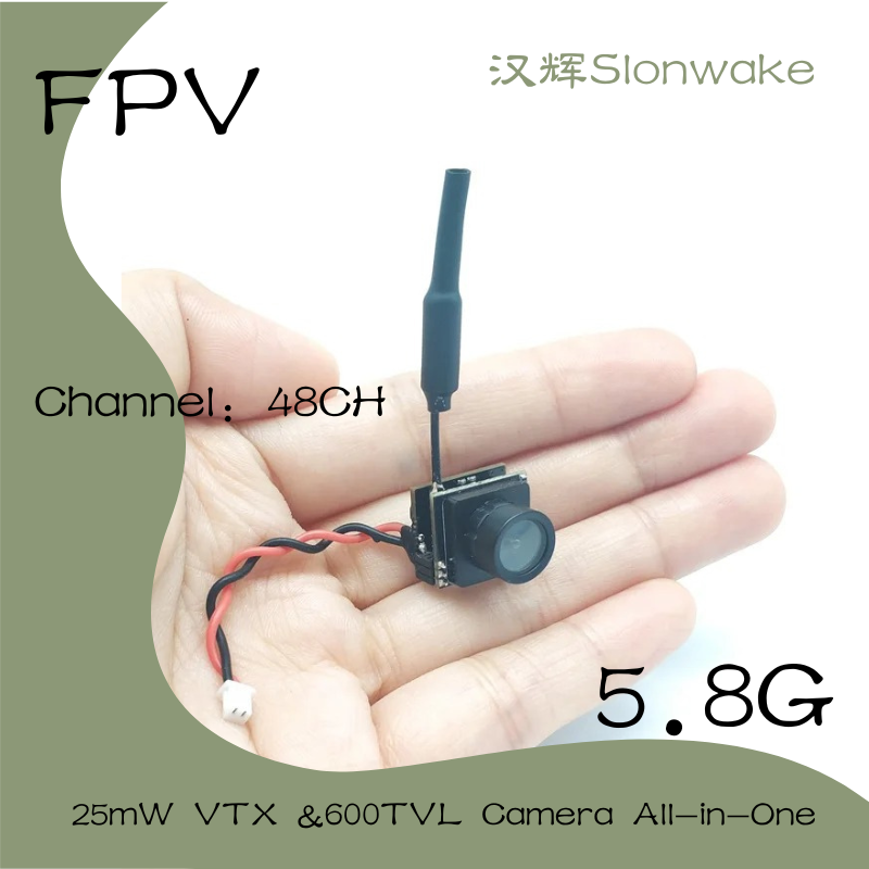 Slonwake 5.8G 48CH 25mW FPV VT - Drone Camera Wide Angle ulasan dan harga