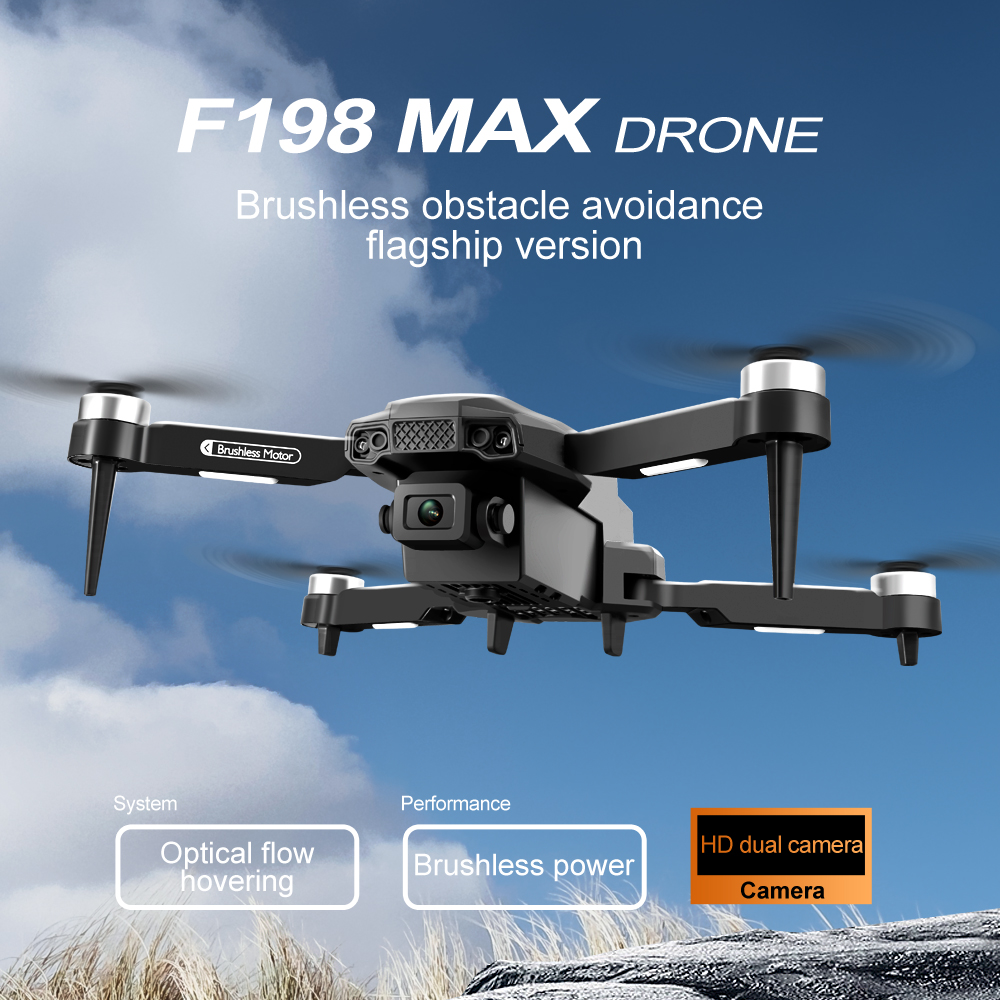 New F198 Drone Professional Du - Drone Camera Wide Angle ulasan dan harga