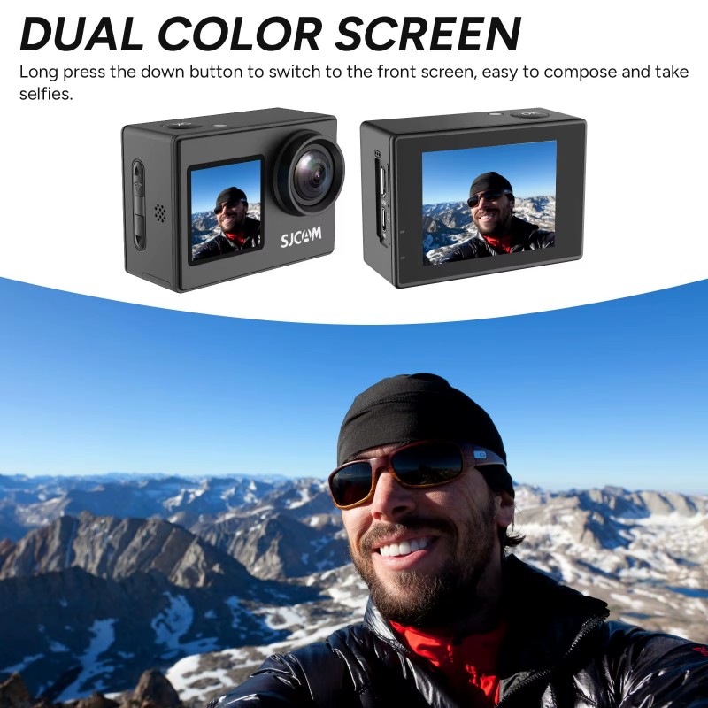 Dual Screen-SJ4000 SJCAM Helme - Drone Camera Action ulasan dan harga