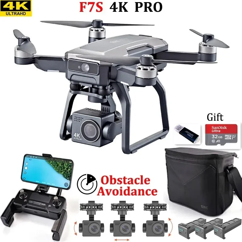 SJRC F7s 4K PRO Drone 4K obsca - Drone Camera With Gimbal ulasan dan harga