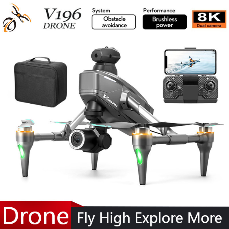 2025 V196 Automatic Obstacle A - Drone Camera With Gimbal ulasan dan harga