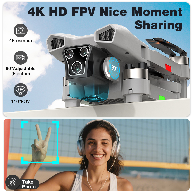 NEW Hot L017 Pro Drone Brushle - Drone Camera With Gimbal ulasan dan harga