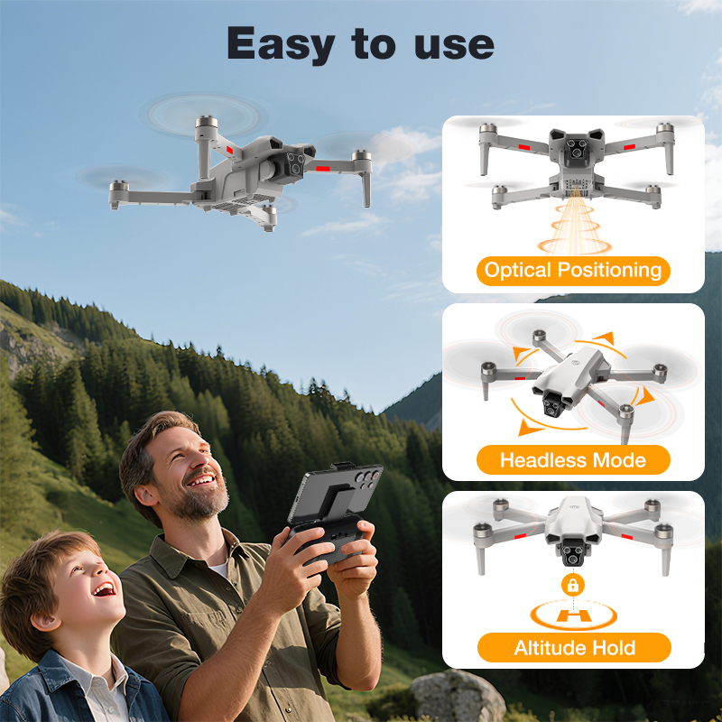 NEW Hot L017 Pro Drone Brushle - Drone Camera With Gimbal ulasan dan harga
