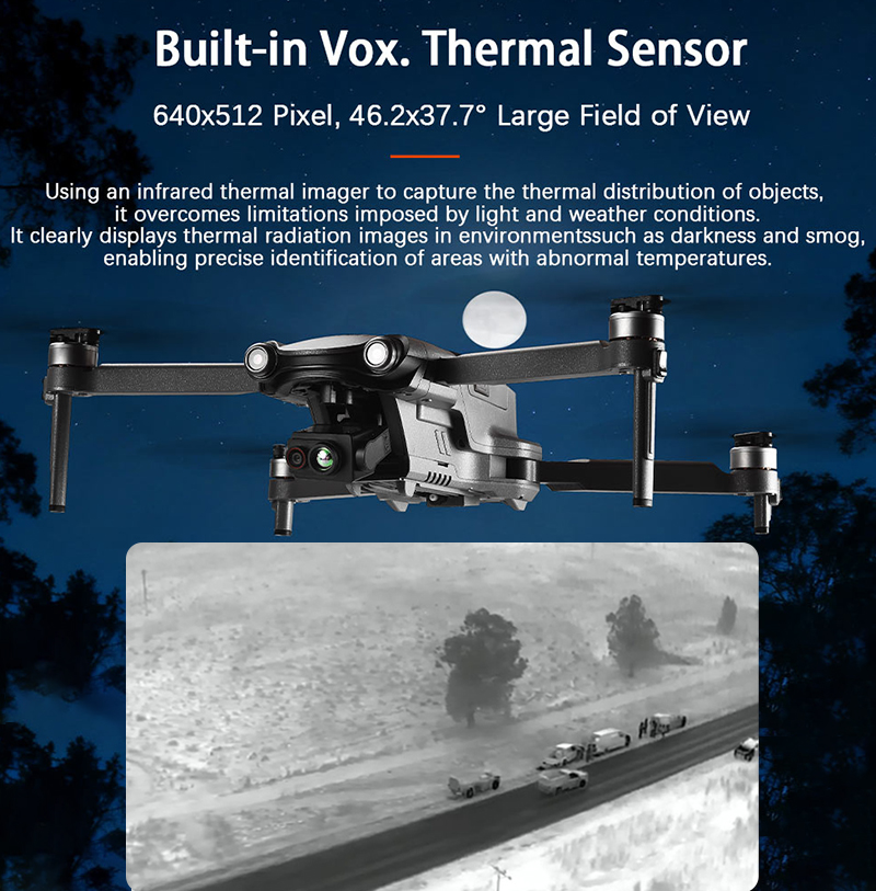 New Arrival 640x512 FPV Drone  - Drone Camera Thermal ulasan dan harga